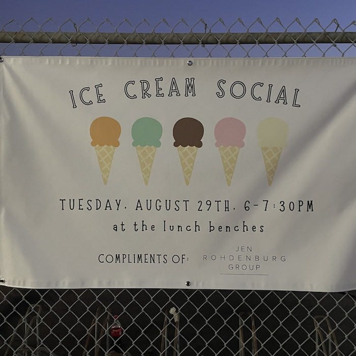 Img: advertisement, cream, dessert, food, ice cream, banner, text