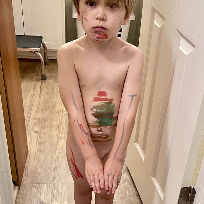 Img: wood, person, skin, tattoo, floor, finger, boy, child, male, door